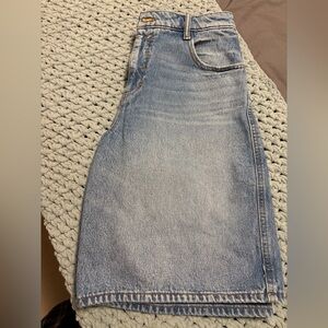 Pilcro Light Blue Denim Bermuda Shorts